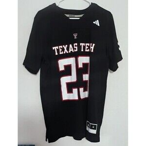 ADIDAS NCAA TEXAS TECH RED RAIDERS MENS MEDIUM BLACK #23 FOOTBALL JERSEY